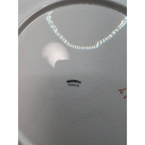 1890's Warwick China round Serving Plater - Picture 8 of 9